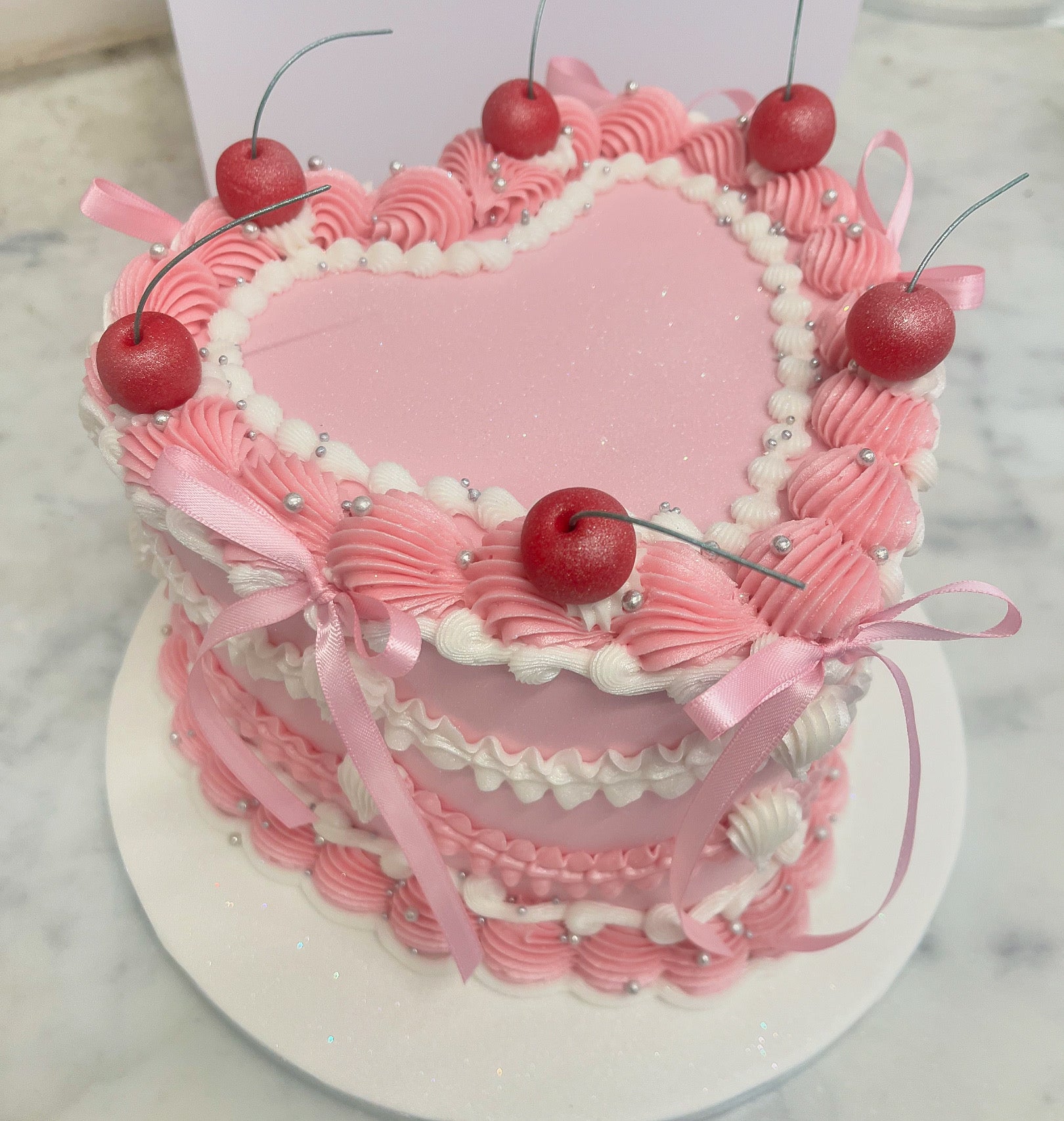 'Pink Retro Heart