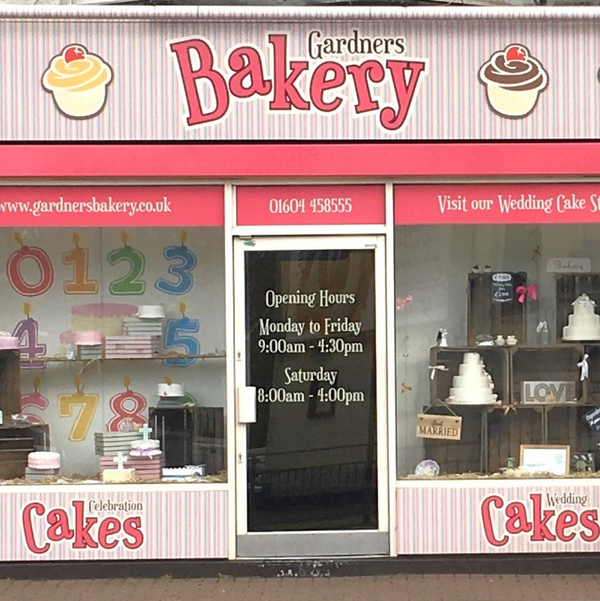 Gardners bakery cake shop northamptonshire
