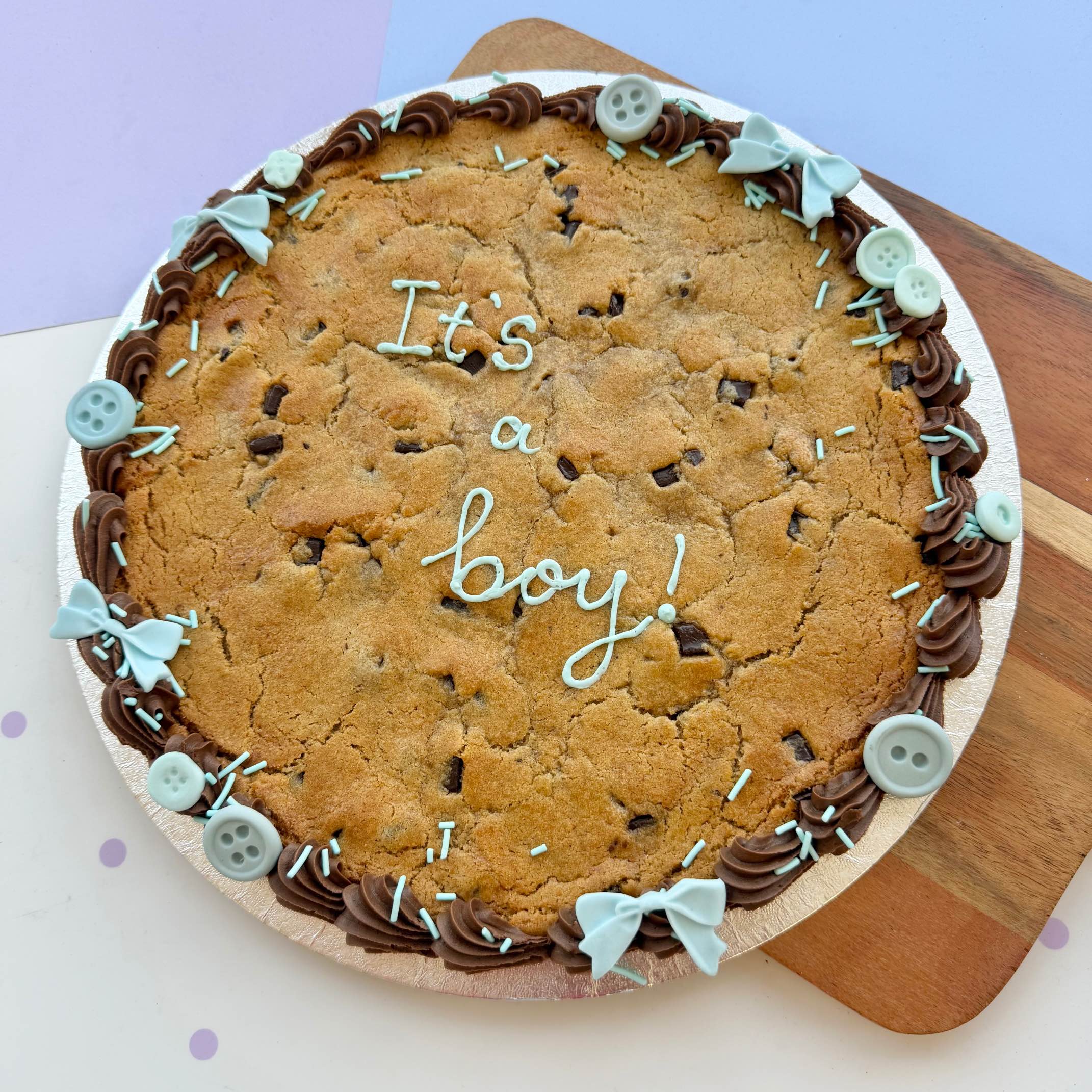Gender Reveal Giant Cookie